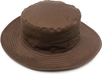 Dsquared2 narrow-brim drawstring hat - men - Polyester/Elastane/Cotton/Cotton - S - Brown