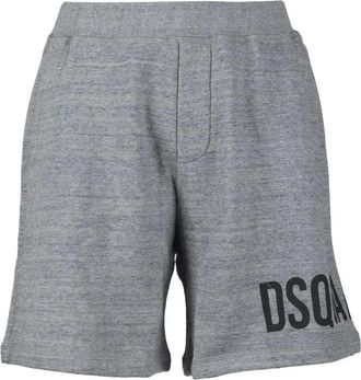 Dsquared2 Cotton Bermuda Shorts - Light Grey