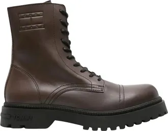Tommy Jeans Schoenen, Heren, Bruin, 41 EU, Leer, Casual Boot
