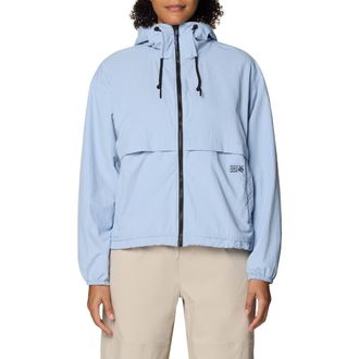 Mountain Hardwear Stryder Water Repellent Recycled Nylon Jacket in Beach Breeze at Nordstrom, Size X-Small