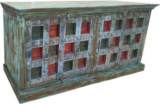 Wanderlust Deco Aparador de madera artesanal 217x51x98h cm