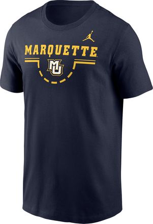 Nike Jordan Mens Marquette Basketball Legend Jordan Brand Dri-FIT College T-Shirt in Blue | IV8191-421