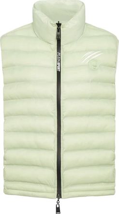 Plein Sport Short Vest - Dames - Bodywarmers - Groen - S - Nylon - Fitness