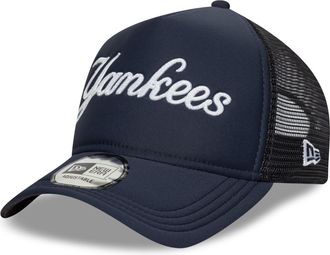 New Era A-Frame Mesh Trucker Cap - Foam New York Yankees Navy