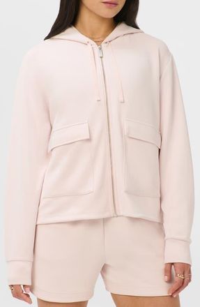 Sweaty Betty Sand Wash Cloudweight Full Zip Hoodie in Sundust Pink at Nordstrom, Size X-Small