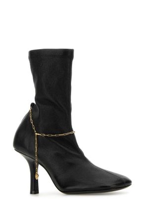 Burberry Womens Black Leather Pumps Stivali