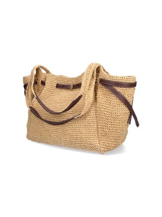 Tory Burch Womens Bags Beige Paper Straw