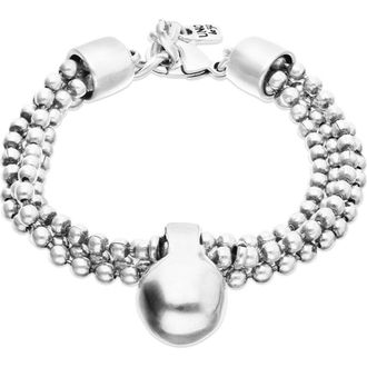 UNOde50 Bracelet with Silver Threads and Large Dial at Nordstrom