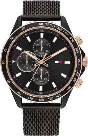 Tommy Hilfiger Miles Horloge - Heren - Horloges - Zwart - ONE Size - Accessoires