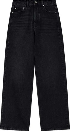 Ganni Lari Jeans - Dames - Loose Fit Jeans - Zwart - W26 - Katoen - Jeans