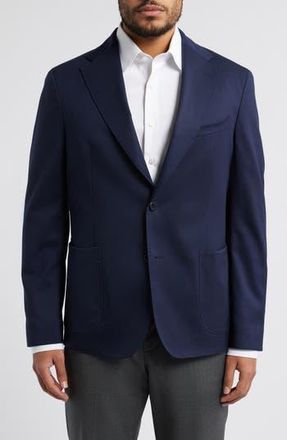 Zanella Samuel Solid Stretch Wool Sport Coat in Navy at Nordstrom Rack, Size 42