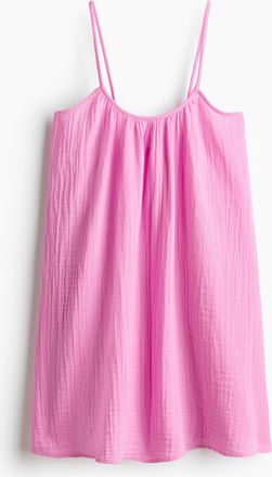 H&M Strandkleid aus Musselin - Rosa