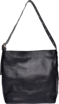 Luisa Vannini Zwart Rundleer Tas