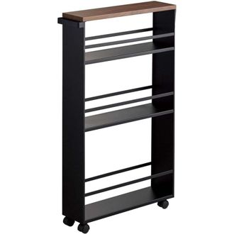 Yamazaki Tableware Aparador de almacenaje de acero - L47,5 cm - Negro