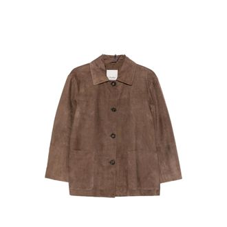 Max Mara Smmastrale Button-fastening Leather Jacket