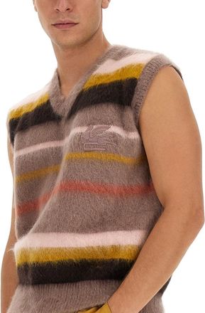 Etro Striped Mohair Vest - Multicolor