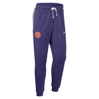 Nike Clemson Sideline Nike Mens Dri-FIT College Taper Pants in Purple | 03B052MCLN-TLY
