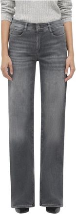 M.A.C Wide Authentic Stretch Denim - Dames - Regular Fit Jeans - Grijs - XL - Denim - Jeans