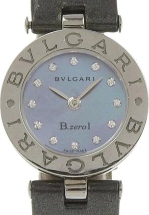 Bulgari Pre-owned Watches, female, Blue, Size: ONE SIZE Pre-owned Vintage Stainless Steel Watch