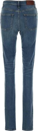 Gucci Womens Skinny Jeans Blue Cotton Elastane