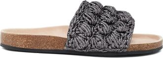 J.W.Anderson woven sandals - women - Leather/Rubber/Cotton - 37 - Grey