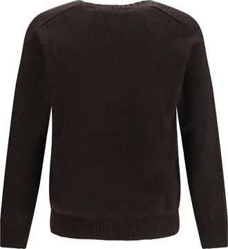 Brooksfield Mens Crewneck Sweater Moro Fleece Wool Ovis Aries