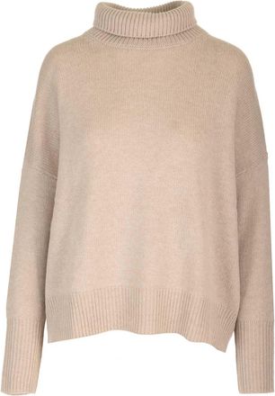 Lisa Yang Beige heidi Turtleneck