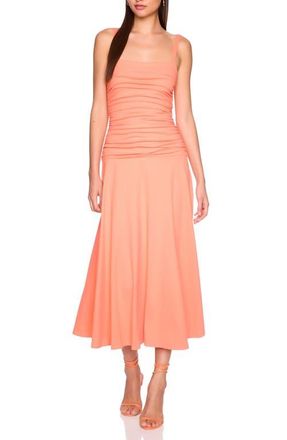 Susana Monaco Ruched Sleeveless Maxi Dress in Extra at Nordstrom, Size X-Small
