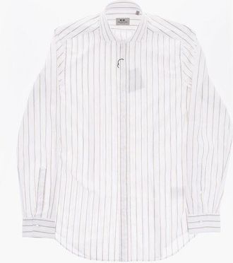 Corneliani CC COLLECTION Striped Shirt with French Collar size 38