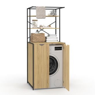 IDMarket Armadio Chiuso Per Lavatrice Detroit Dal Design Industriale