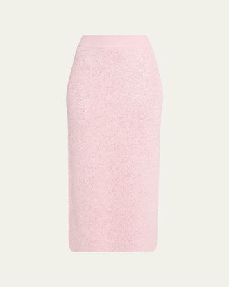 Toccin Alisha Sequined Midi Skirt
