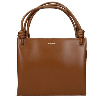 Jil Sander Umh&auml;ngetasche Damen Leder Braun