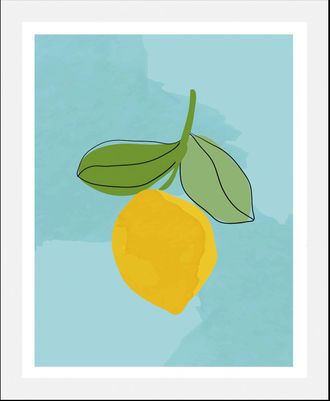 Queence Bild »Fuego« Essen Figuren Kunst Lebensmittel Obst Obst Bilder 1 Stk. tlg. gerahmt