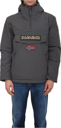 Napapijri Rainforest Pocket 2 Jacket - Heren - Parka Jassen - Grijs - XL - Leer - Jassen