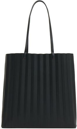 Mansur Gavriel Large Filo Pleated Tote in Black/flamma at Nordstrom