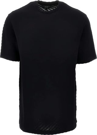 Emporio Armani T-shirt con lavorazione in rilievo - Nero