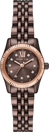 Michael Kors Womens Lexington MK4844 Ladies Brown Stainless Steel Watch 26mm - One Size