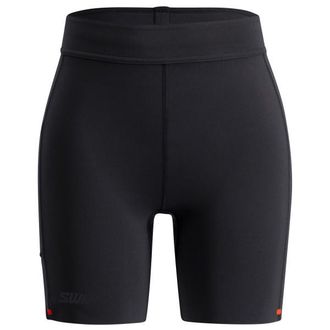 Swix Distance Tights 6-Inch Lauftights f&uuml;r Damen | schwarz