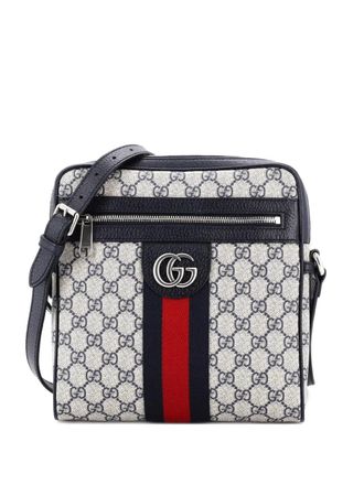 Gucci Ophidia Messenger Bag GG Coated Canvas Small crossbody bag - Blauw