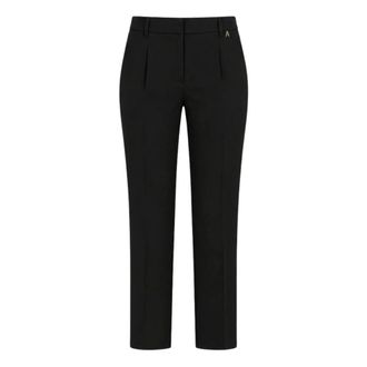 Twinset Cropped Trousers, female, Black, Size: XS Actitude Cropped Trousers
