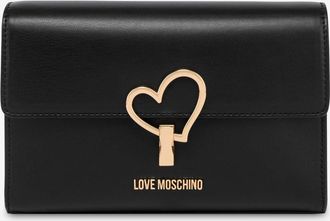 Love Moschino Borsa a tracolla in tessuto morbido - Nero