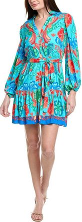 Adrianna Papell Printed Flounce Mini Dress