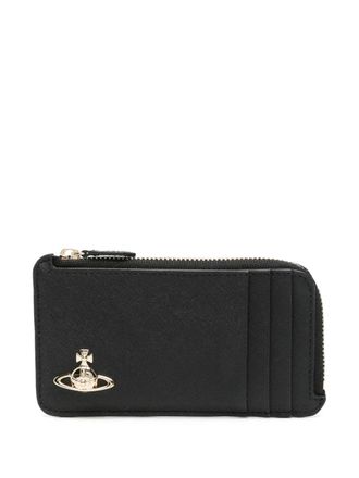 財布・小物その他 Vivienne Westwood Orb Logo Leather Card Holder Black Vivienne Westwood Orb Card Holder | Harrods US