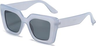 Generic Outdoor Men Driving Sunglasses Vacation Commuter Women Decorative Sun Glasses(Grey)