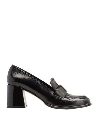 8 by YOOX PATENT LEATHER HEELED LOAFER