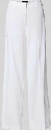 Cambio Cambio Hose aus Leinen-Mix mit B&uuml;gelfalten Modell MIRA in Weiss, Gr&ouml;&szlig;e 32