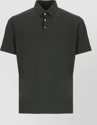 Zanone polo shirt straight cut short sleeves collar