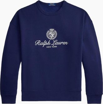 Polo Ralph Lauren Mens Polo Ralph Lauren Embroidered Fleece Sweatshirt 002 Newport Navy - Size: 38
