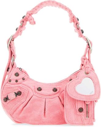 Balenciaga mini Le Cagole shoulder bag - women - Modal/Polyamide/Cotton/Cotton - OS - Pink