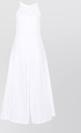 Sportmax cotton poplin midi dress with flared hem